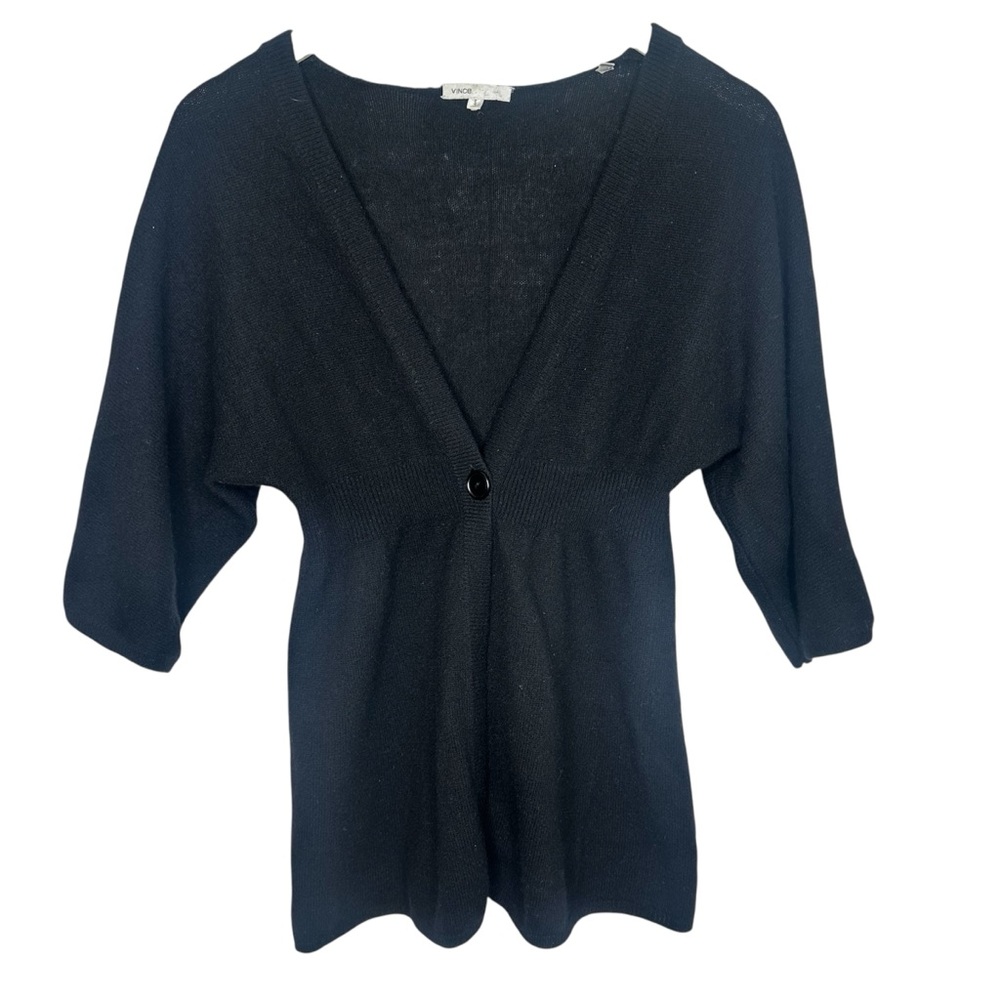 Vince 100% Cashmere babydoll cardigan
Sweater black